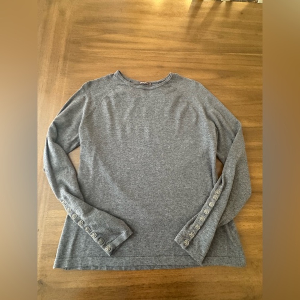 J. McLaughlin Gray Sweater Medium